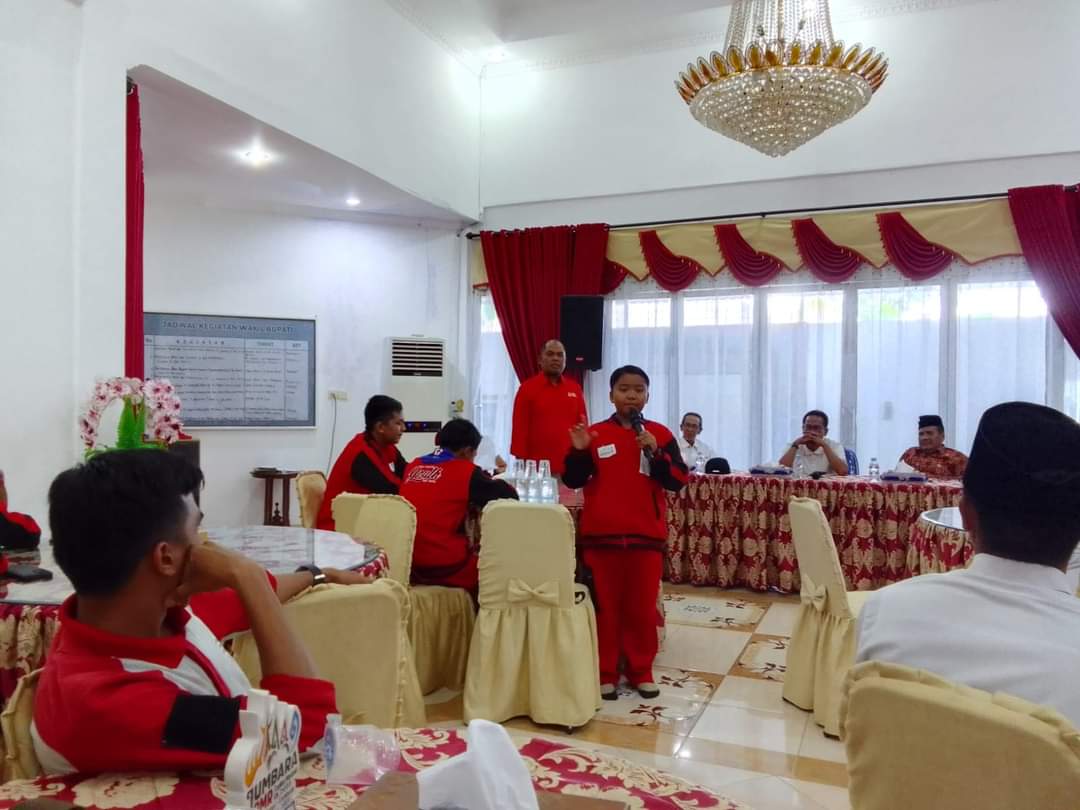 Kontingen Jumnas IX Disambut Ketua PMI Pasaman Barat