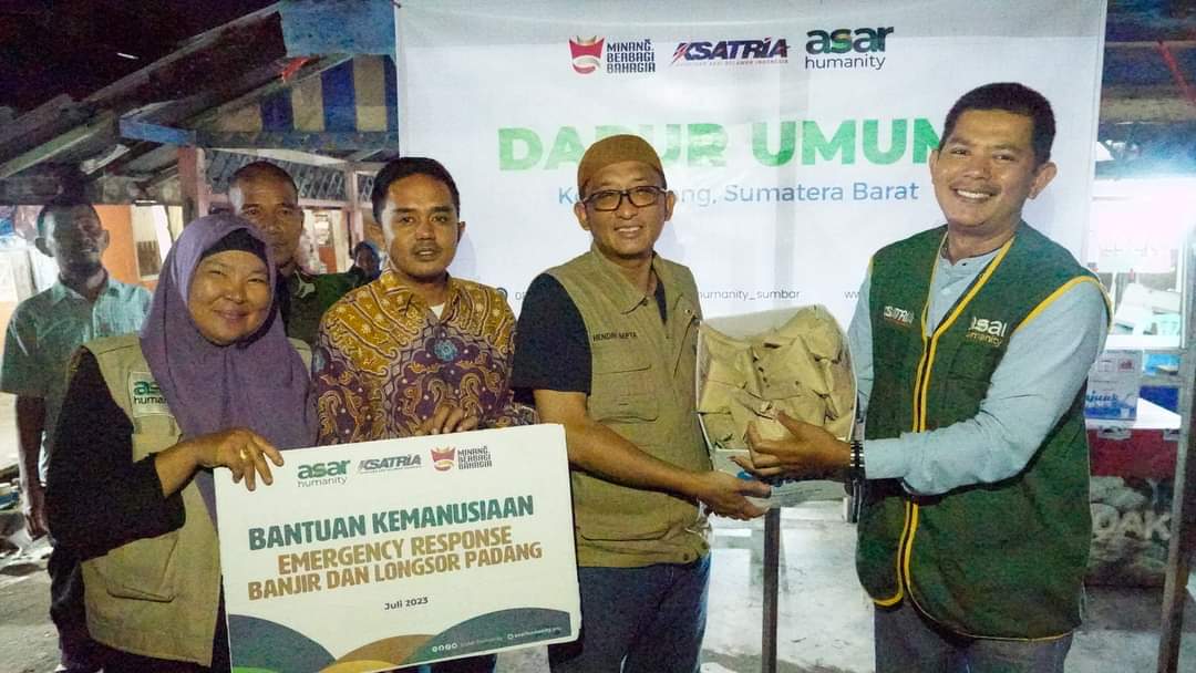 Kepedulian Lembaga Kemanusiaan Ashar Humanity dan Ksatria Sumbar Di Aspresiasi Wali Kota Padang