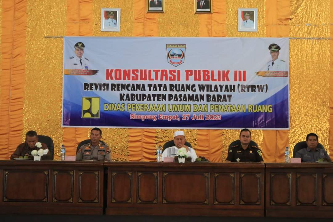 150 Peserta Ikuti Konsultasi Publik III Revisi Rencana Tata Ruang Wilayah (RTRW) Pasaman Barat