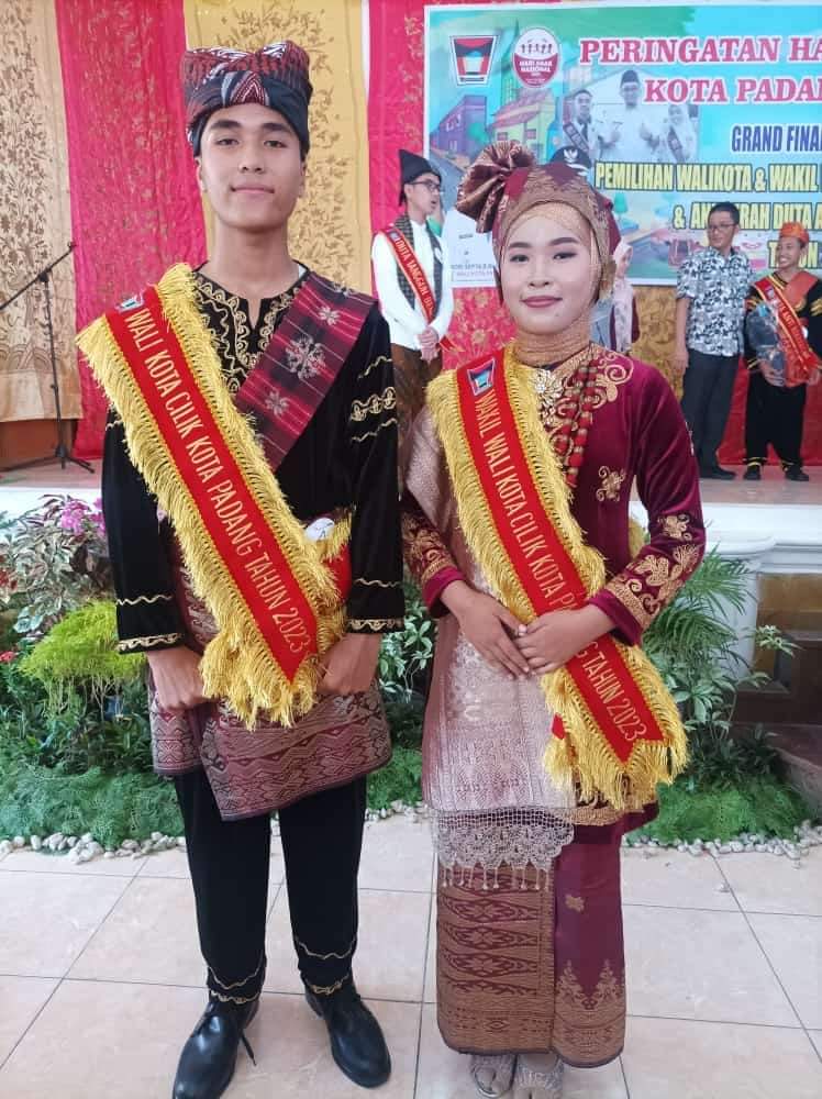Alifio dan Keysa Ditetapkan Sebagai Wali Kota dan Wakil Wali Kota Cilik Kota Padang