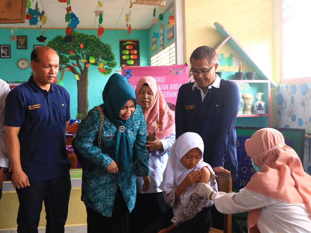 Pemko Payakumbuh Pastikan Seluruh Anak Perempuan Kelas 5 Sekolah Dasar Mendapatkan Vaksin