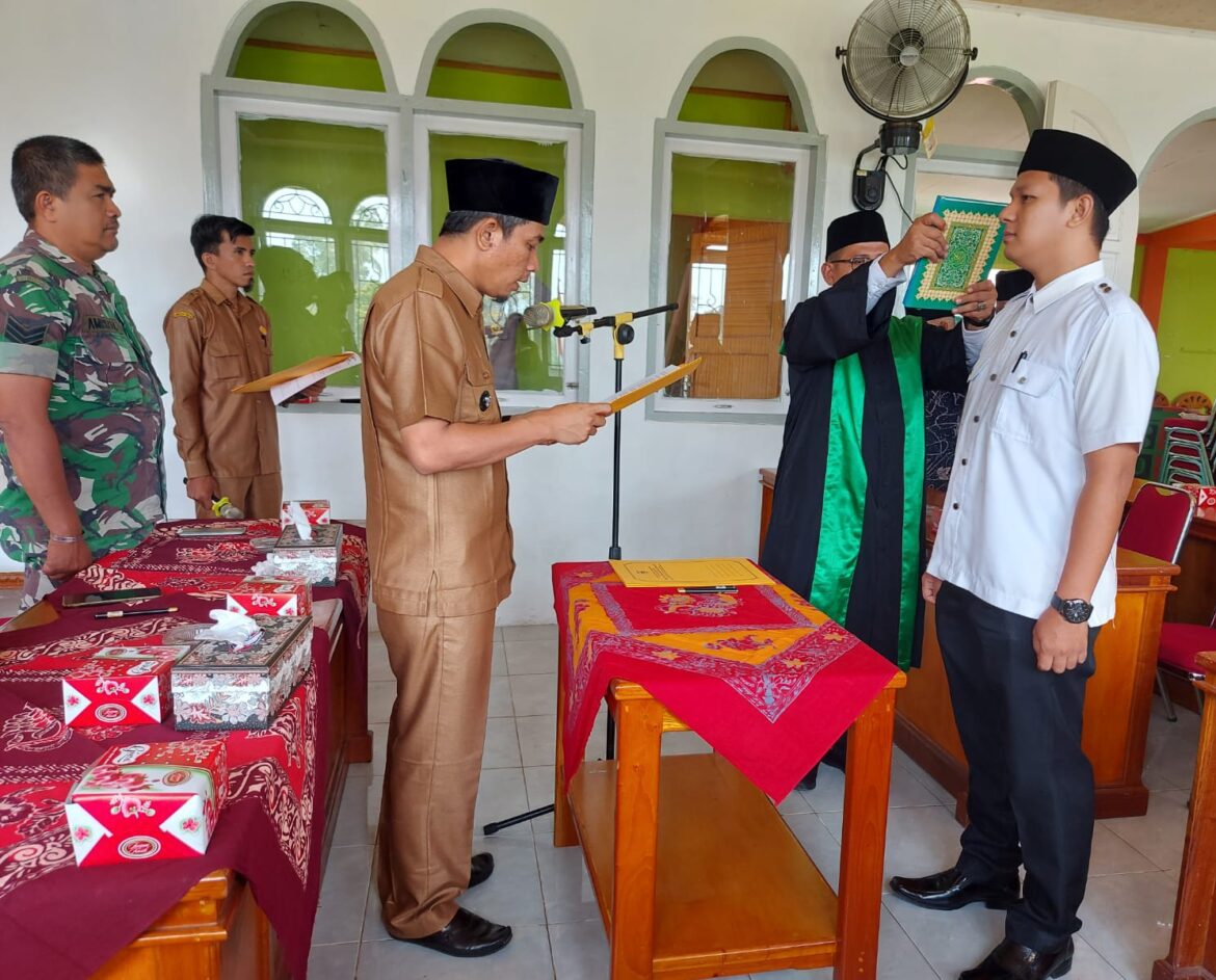 Wali Nagari Batipuah Baruah Lantik Kepala Jorong Batang Gadih Arlen Fikri