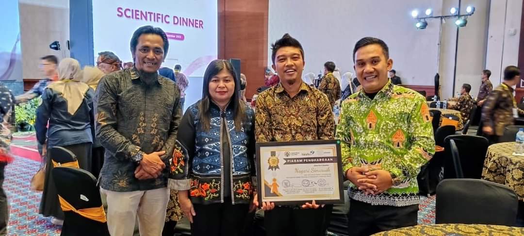 Nagari Sinuruik Pasaman Barat  Raih Penghargaan Nasional  Desa Bebas Stunting Award