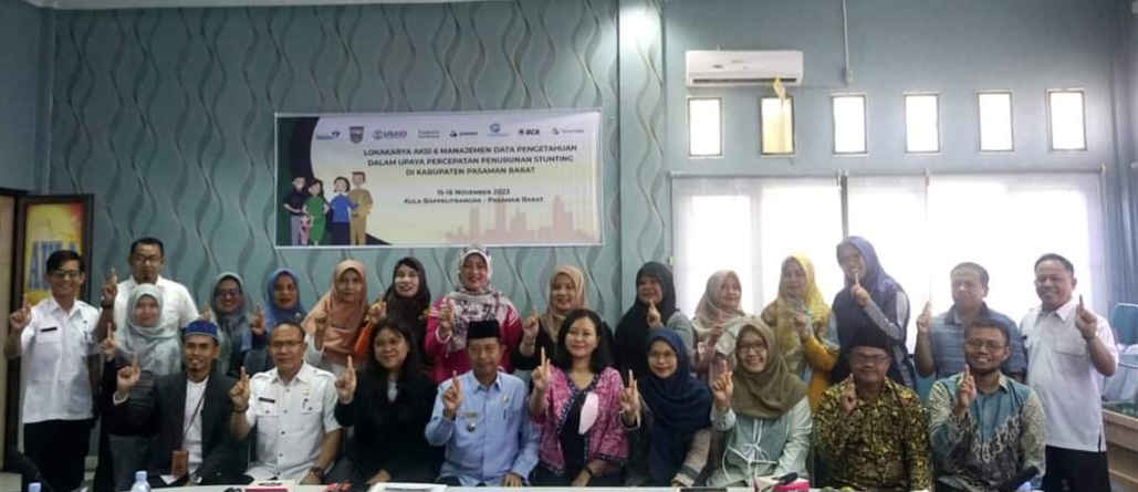 Wakil Bupati Pasaman Barat Buka Lokakarya Aksi 6 Manajemen Data Pengetahuan Stunting