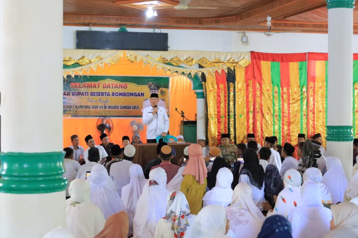 Bupati Pasaman Launcing Kampung Alquran Di Nagari Muara Sungai Lolo