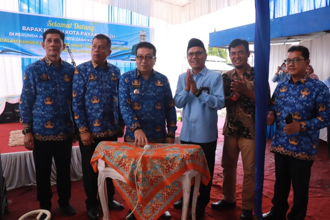 Pj  Wali Kota Launching Smart Water Company (SWC) PDAM Tirta Sago Payakumbuh