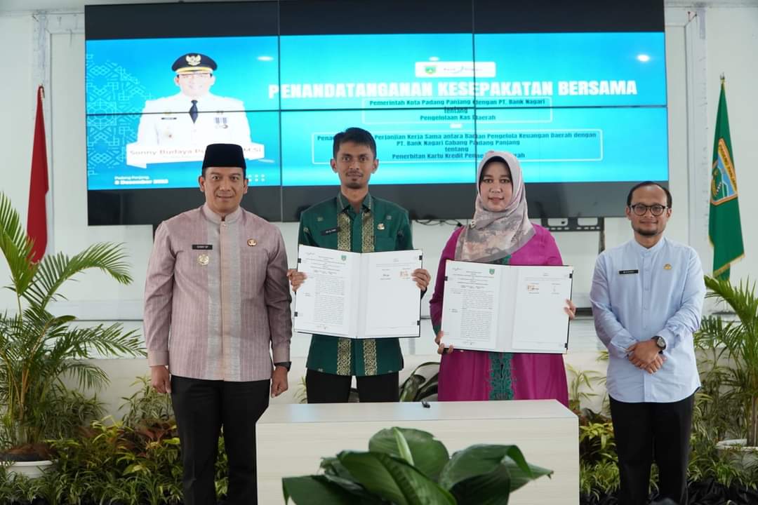Pemko  Padang Panjang Lakukan MoU Bersama Bank Nagar