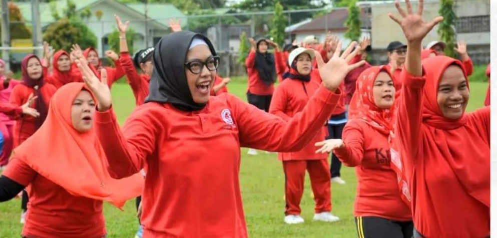 Yayasan Jantung Indonesia  Cabang Kota  Padang Terus Adakan Senam Jantung Sehat