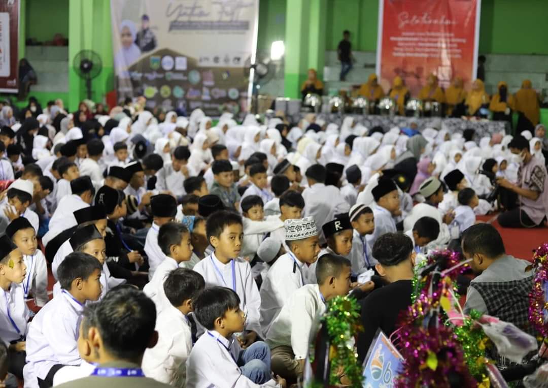 500 Anak Ikuti Kegiatan Yatim Fest Di GOR Bancah Laweh Padang Panjang