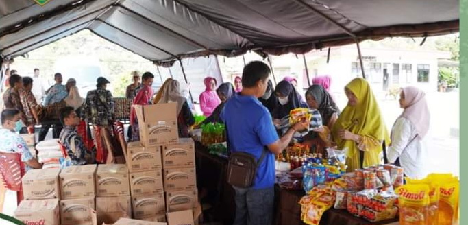 Pasar Murah Di Polres Padang Panjang Diserbu Masyarakat