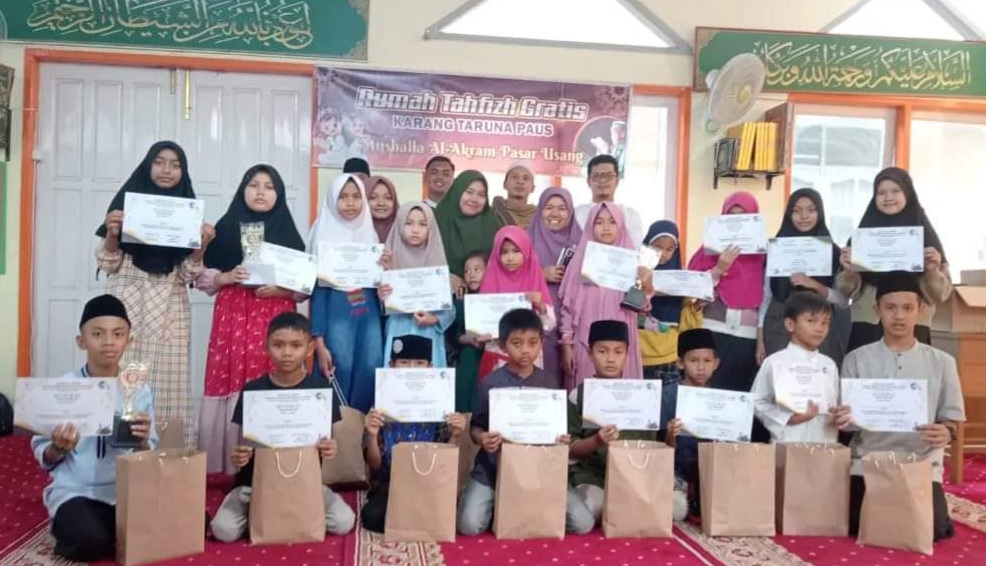 Karang Taruna Paus Kelurahan Pasar Usang  Padang Panjang Adakan  Lomba Tahfiz Cilik