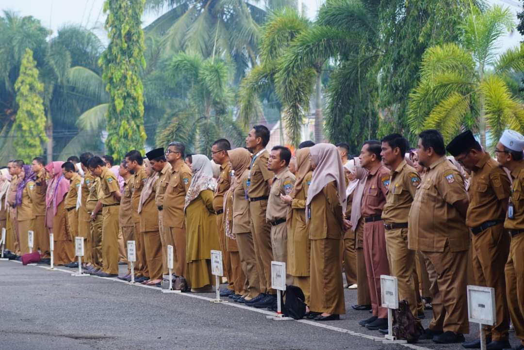 Bupati Dharmasraya Tindak Tegas ASN  Yang Tidak Masuk Kerja Hari Pertama