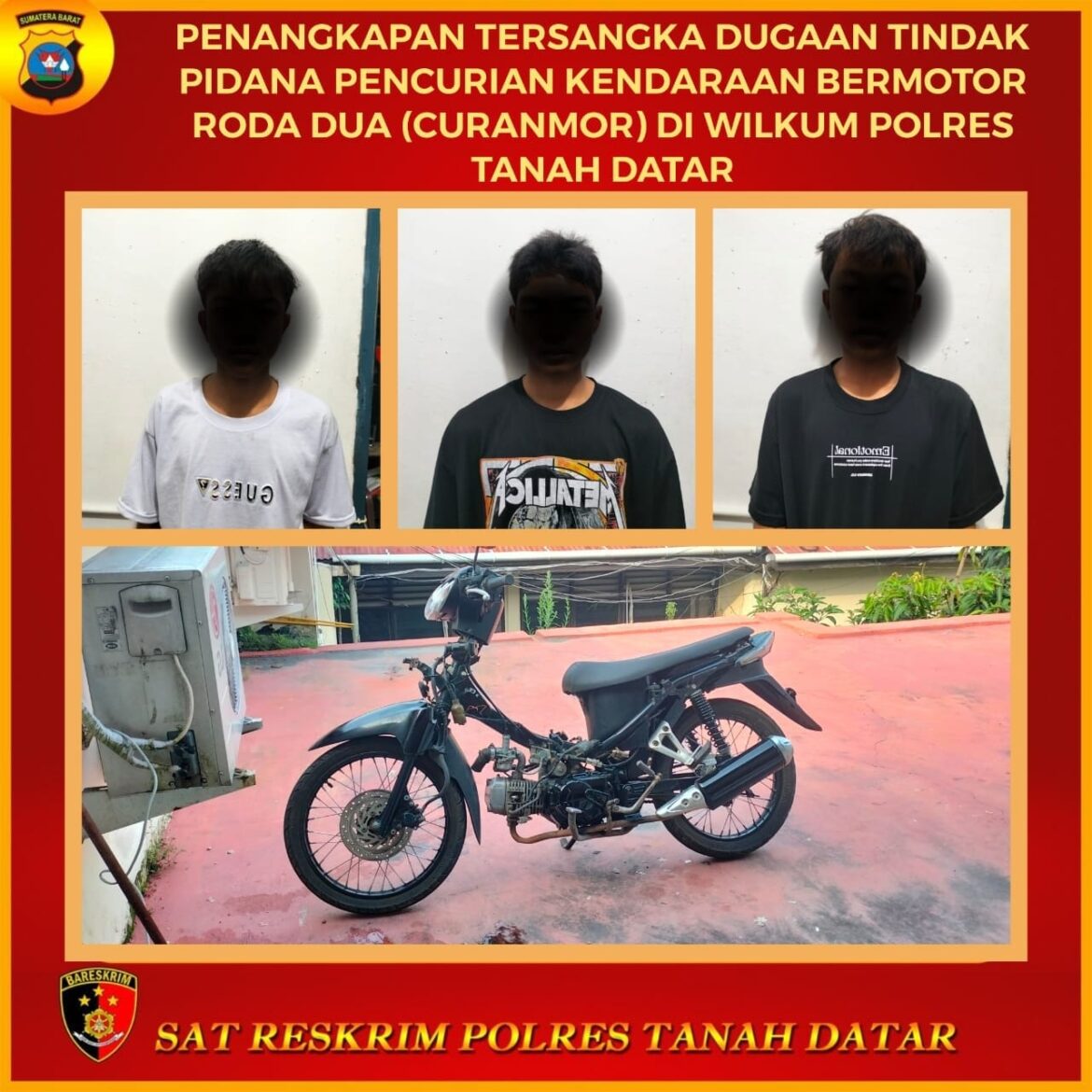 Tiga Anak Dibawah Umur Di Kecamatan Sungai Tarab  DiAmankan Tim Polres Tanah Datar, Ini Kasusnya