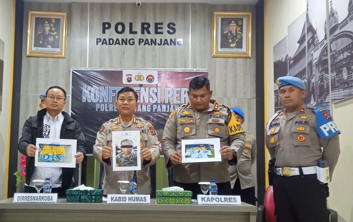 Anggota Polsek Batipuh Selatan Ditangkap Tim  BNNP Sumbar, Ini Kasusnya