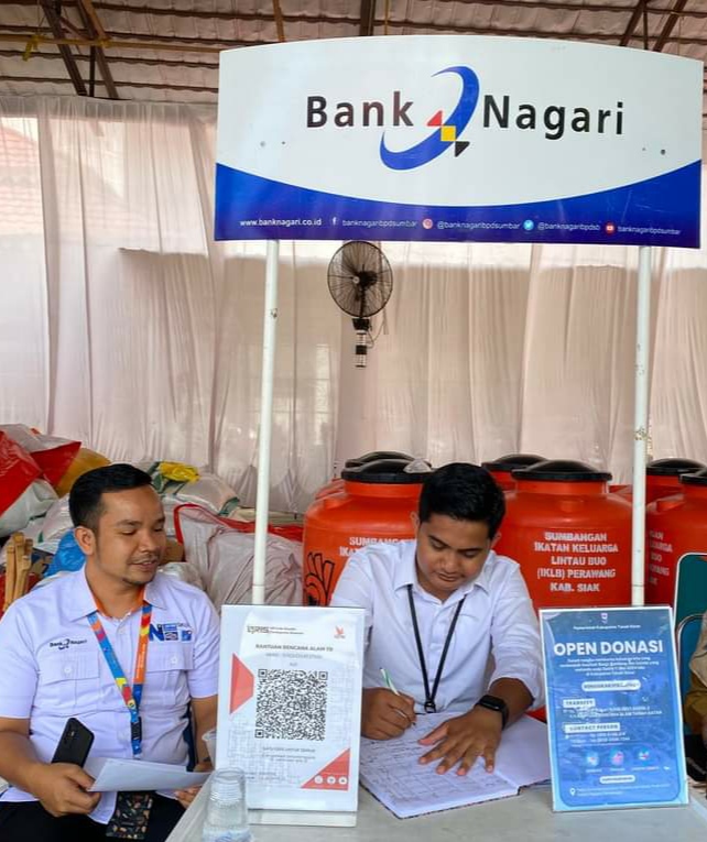 Bantuan Tunai Bencana Galodo Tanah Datar Di Setor ke Bank Nagari Batusangkar Mencapai 2 Miliar Rupiah