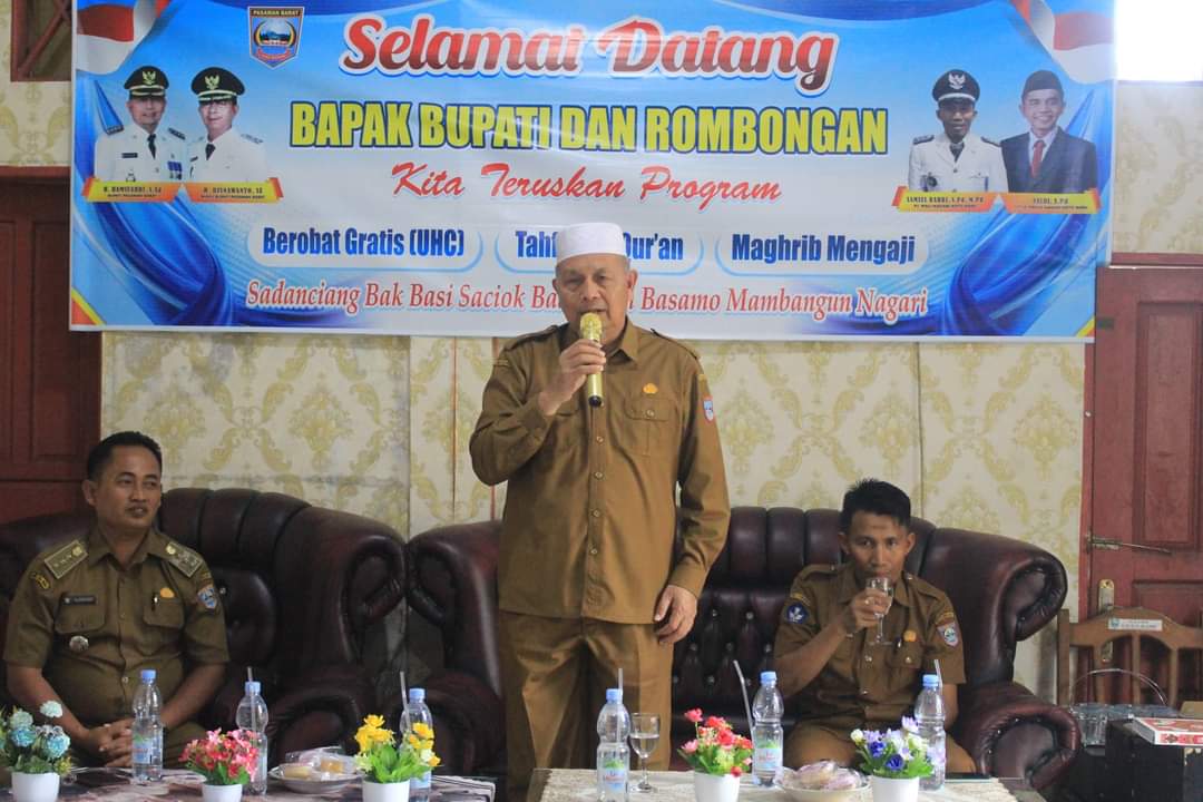 Bupati Pasaman Barat Lakukan Pembinaan Di Nagari Koto Baru Kecamatan Luhak Nan Duo