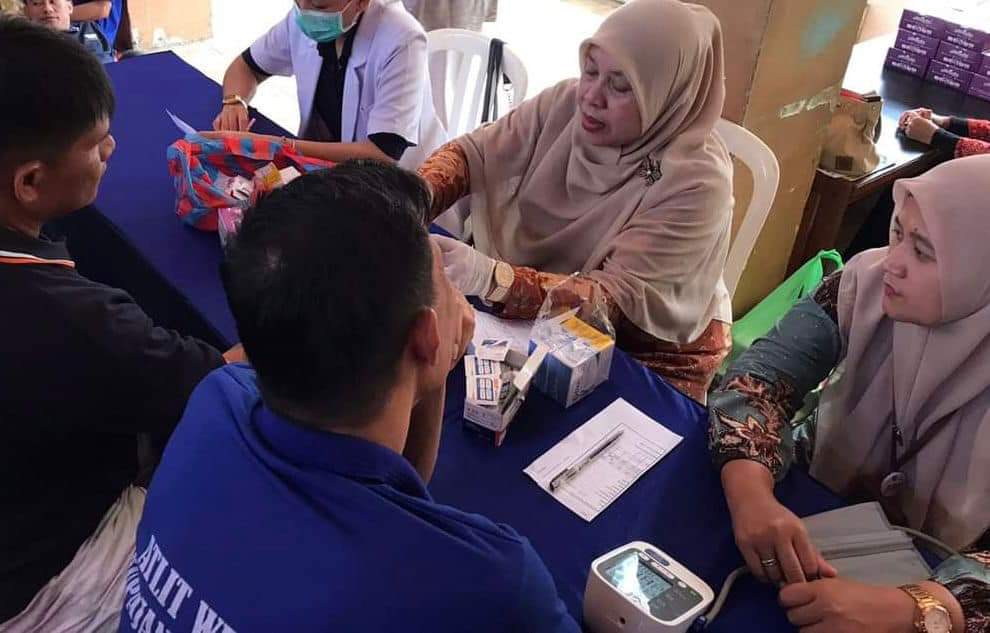 Seluruh Warga Binaan Rutan Padang Panjang Periksa Kesehatan Dari UPTD Puskesmas Koto Katik