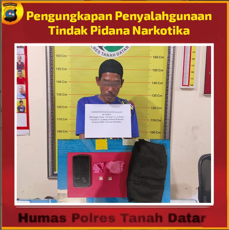 Warga Kecamatan Rambatan Dibekuk Tim Trantula Polres Tanah Datar, Ini Kasusnya