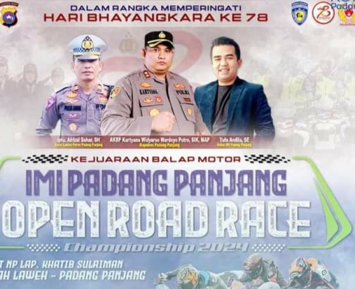 Ayo Ke Padang Panjang, Saksikan Kejuaraan Balap Motor IMI Di Sirkuit Bancang Laweh Minggu Besok (13/7)