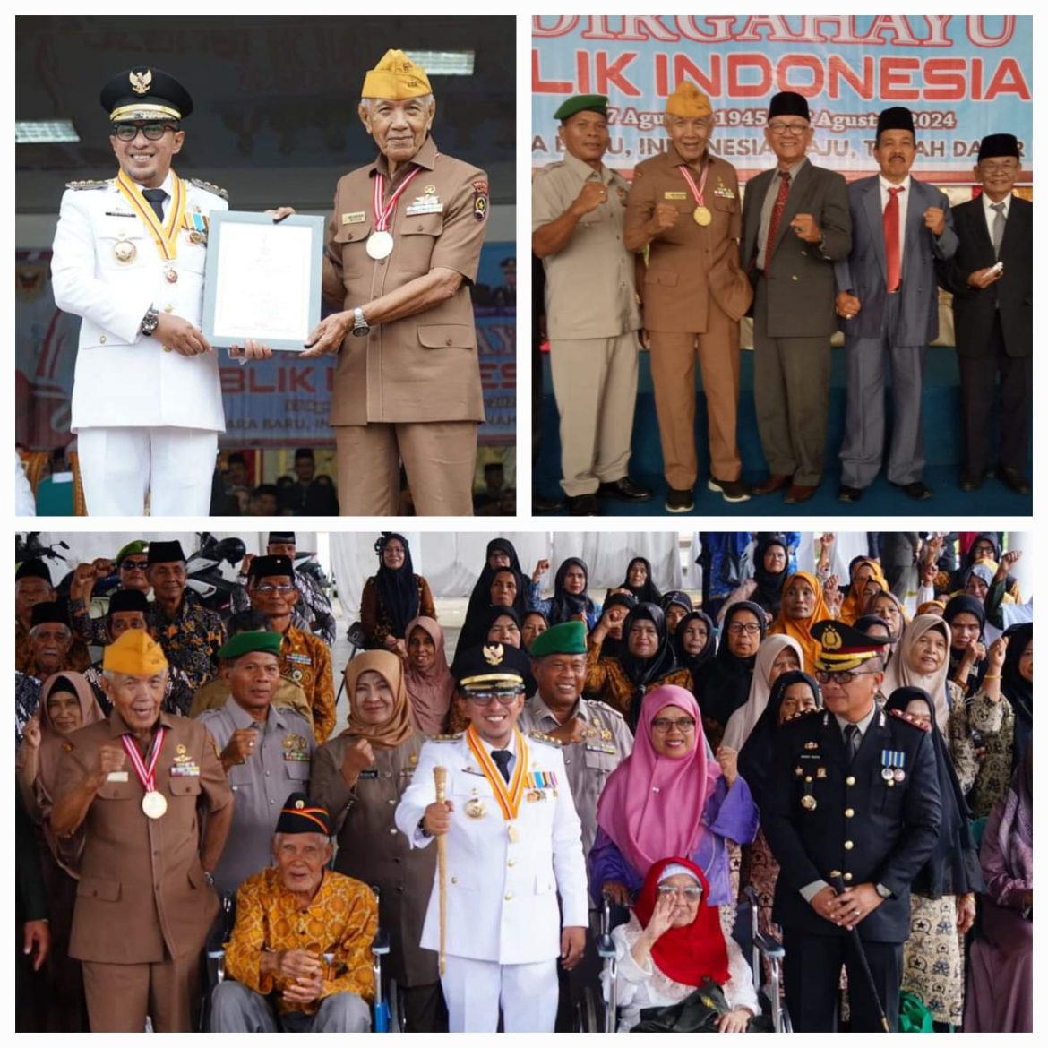 Bupati Tanah Datar Eka Putra Terima Penghargaan Dan Piagam Bintang Legiun Veteran RI