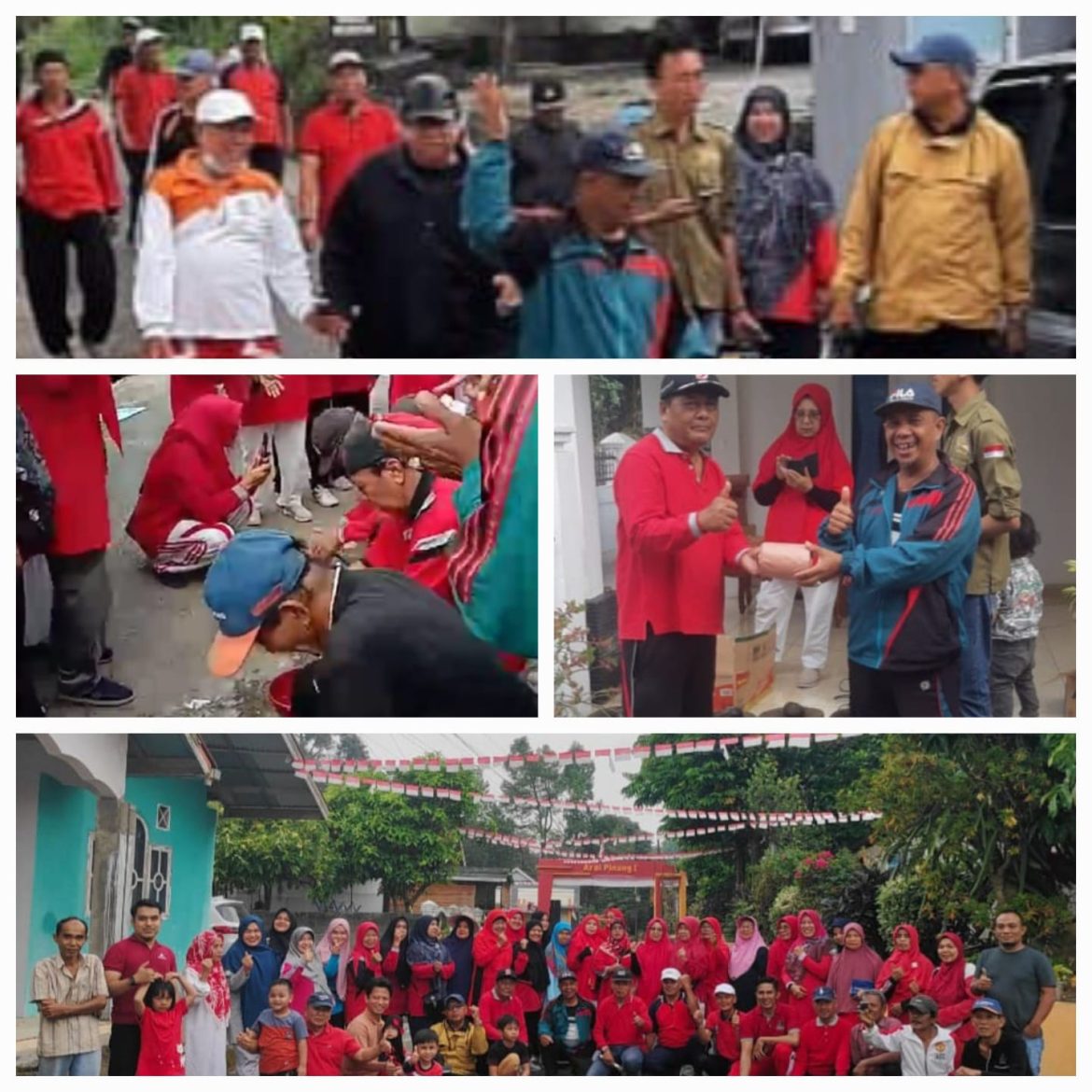 Warga Arai Pinang I Jorong Kubu Rajo Nagari Lima Kaum Adakan Jalan Sehat Bertabur Doorprize
