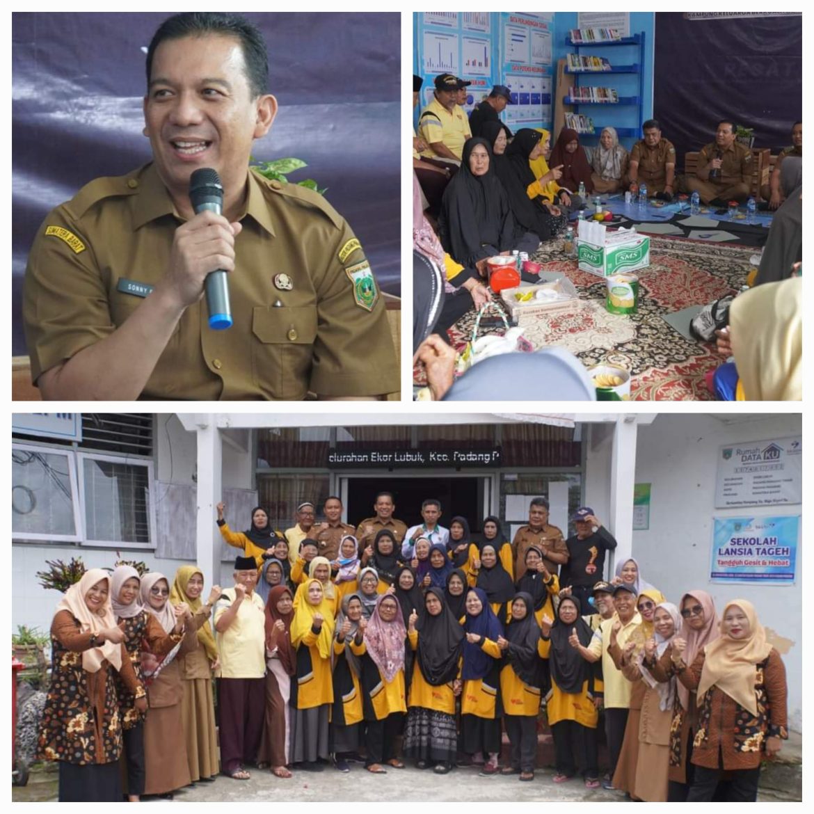 Pj Wali Kota Padang Panjang  Apresiasi Sekolah Lansia Tageh Di Kelurahan Ekor Lubuk