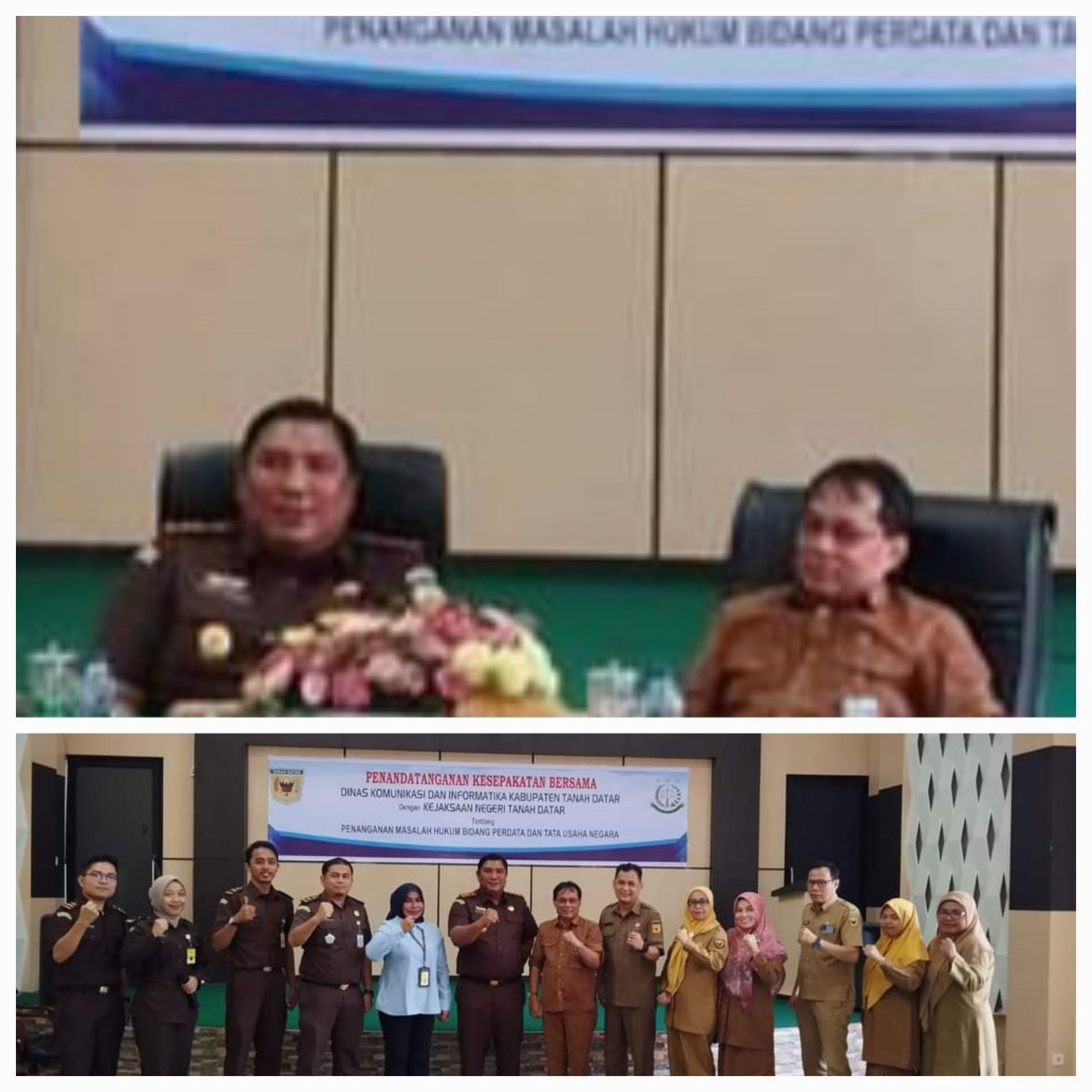 Dinas Kominfo Tanda Tangani  Kerjasama dengan Kejari Tanah Datar
