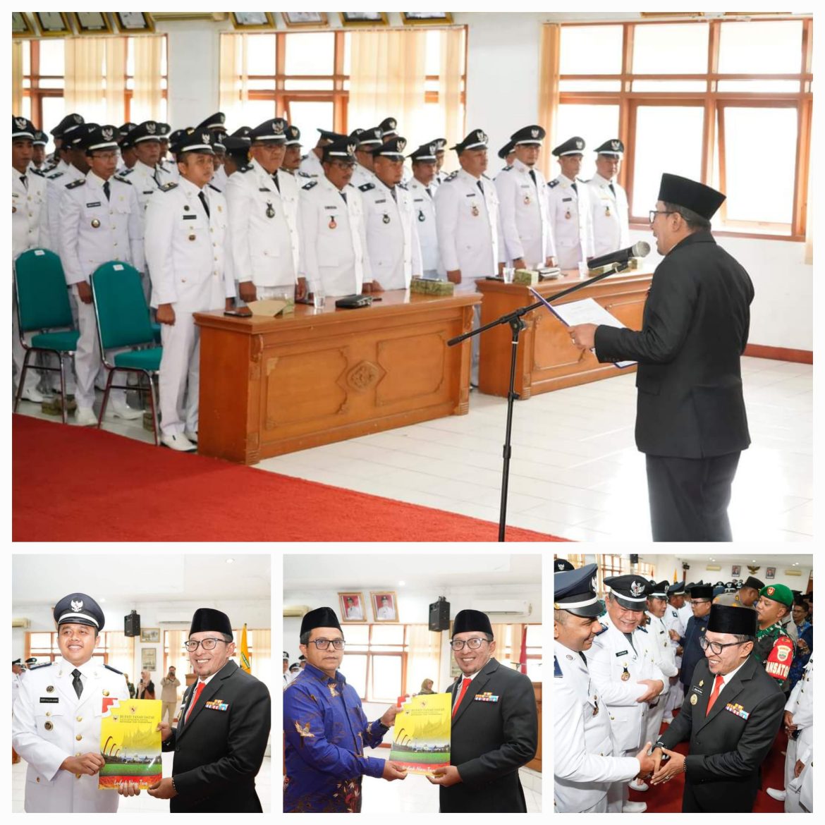 Bupati Eka Putra Kukuhkan Perpanjangan  Masa Jabatan 75  Wali Nagari Dan BRPN Se Kabupaten Tanah Datar
