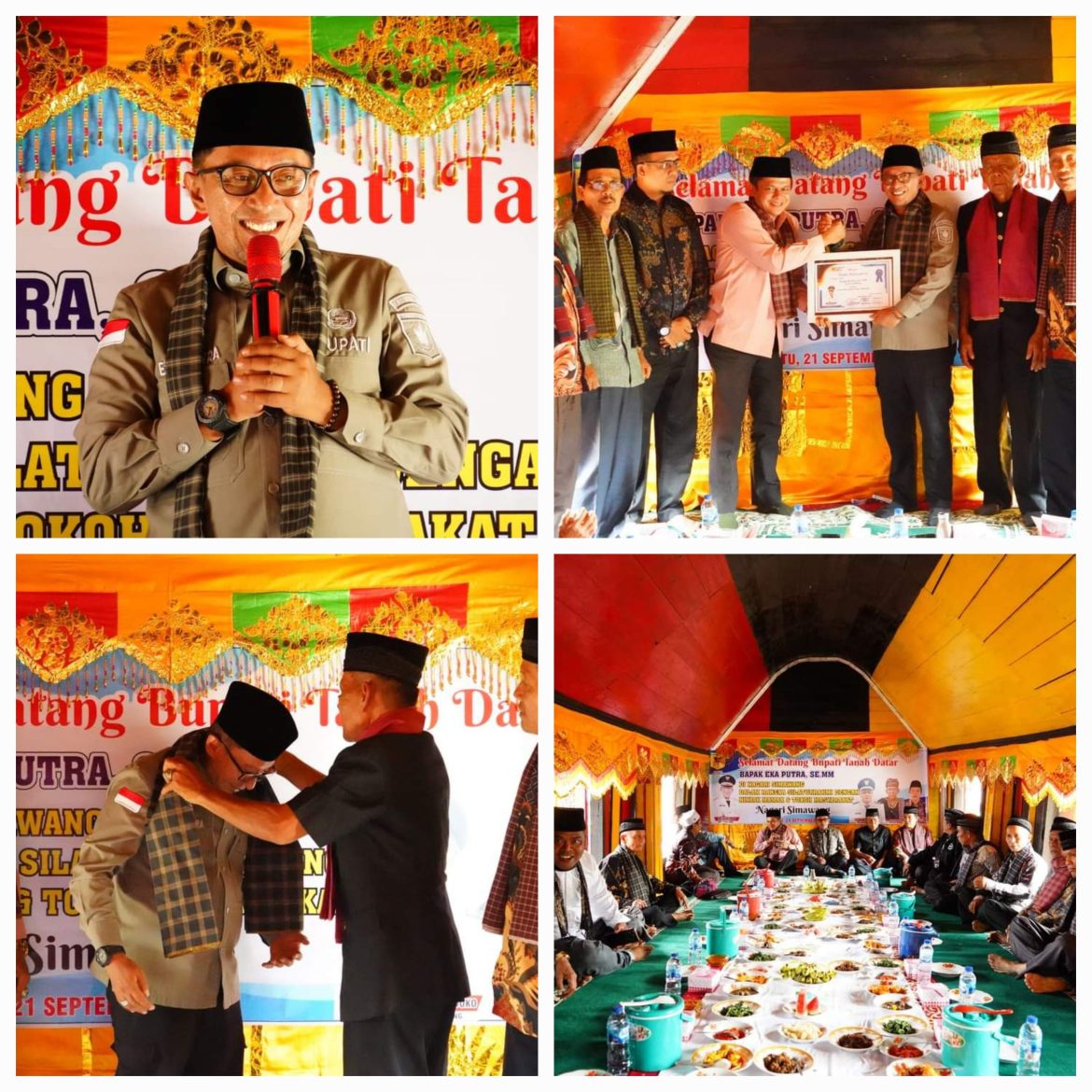 BUPATI EKA PUTRA DIBERI WARGA KEHORMATAN NAGARI SIMAWANG KECAMATAN RAMBATAN,  ADA APA ?