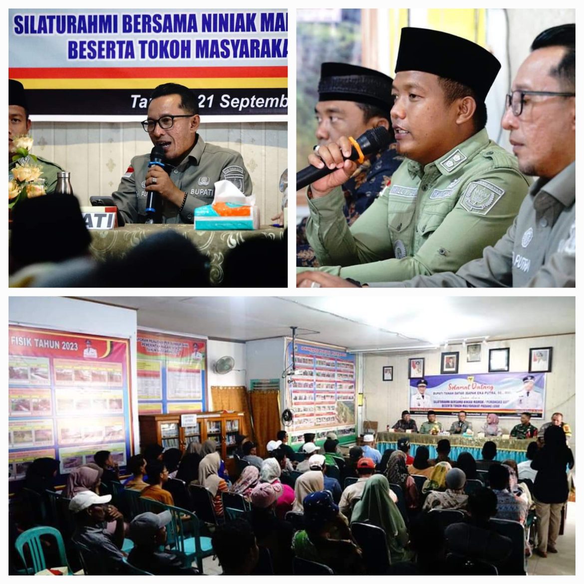 Bupati Eka Putra Silaturahmi Dengan Ninik Mamak, Bundo Kanduang, Dan Tokoh Masyarakat Padang Luar Rambatann