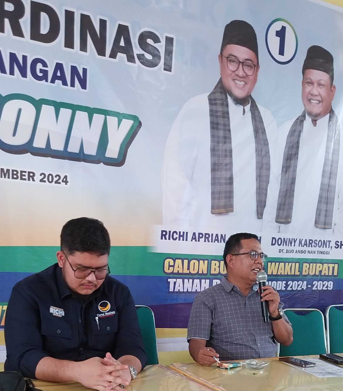 Ketua Harian Pemenangan Anton Yondra : Elektabilitas Richi Aprian-Dony Karson Naik