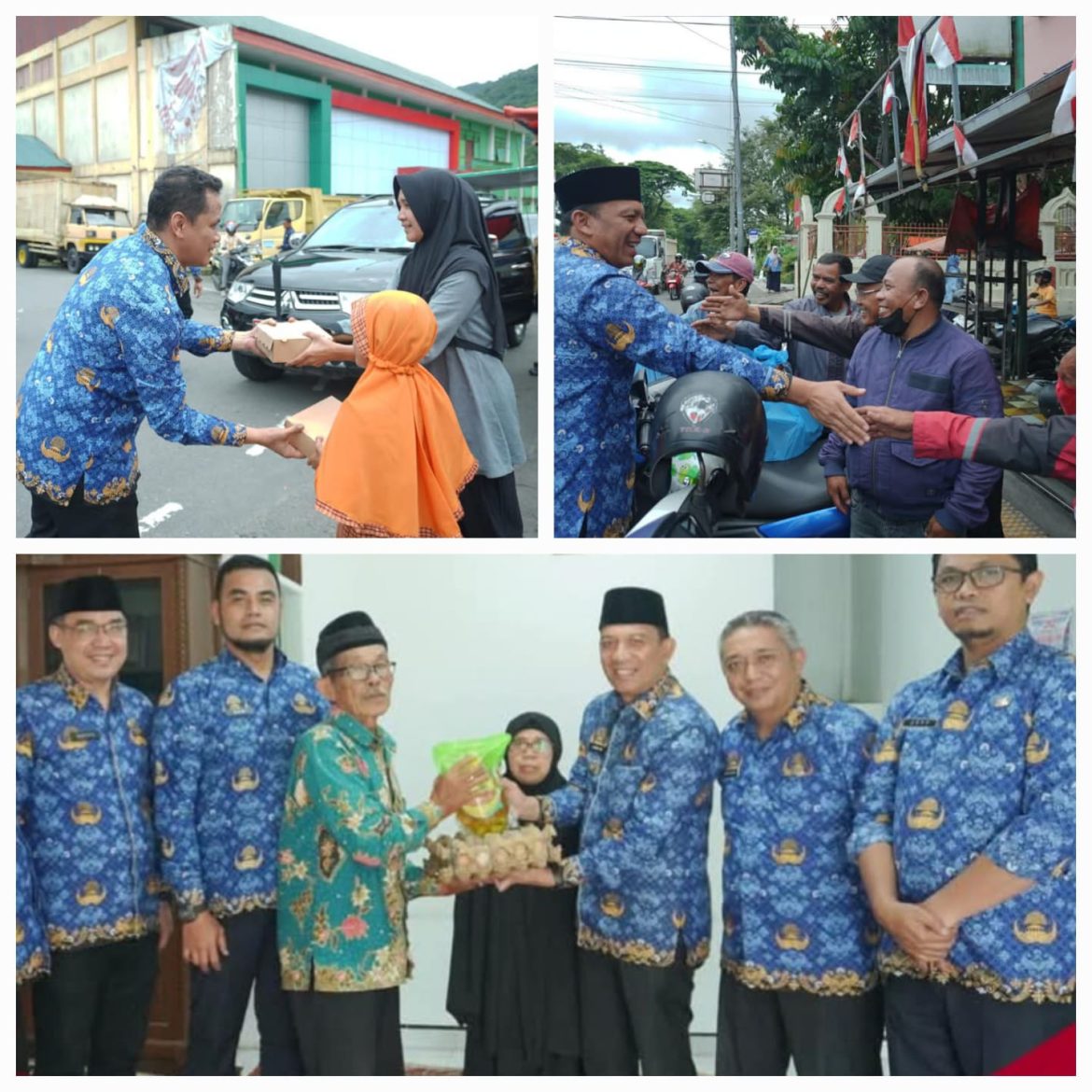 Pangkalan Ojek Peroleh Nasi Bungkus Dari Bhakti Sosial Korpri Padang Panjang