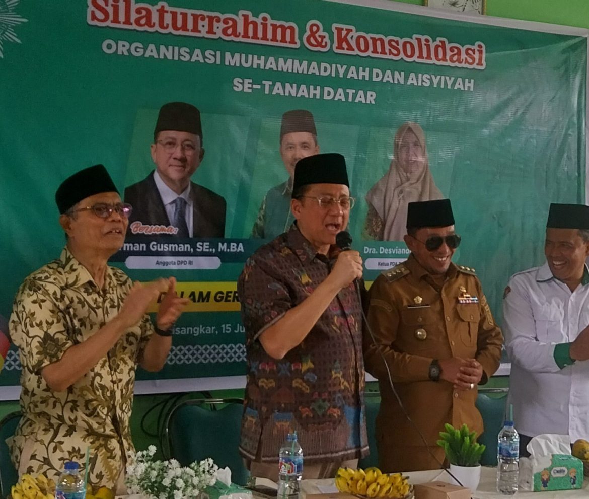 Dihadapan Warga Muhammadiyah, Eka Putra Telah Minta Kuasa Hukumnya   Mencabut Dugaan Pelanggaran ASN Ke Bawaslu