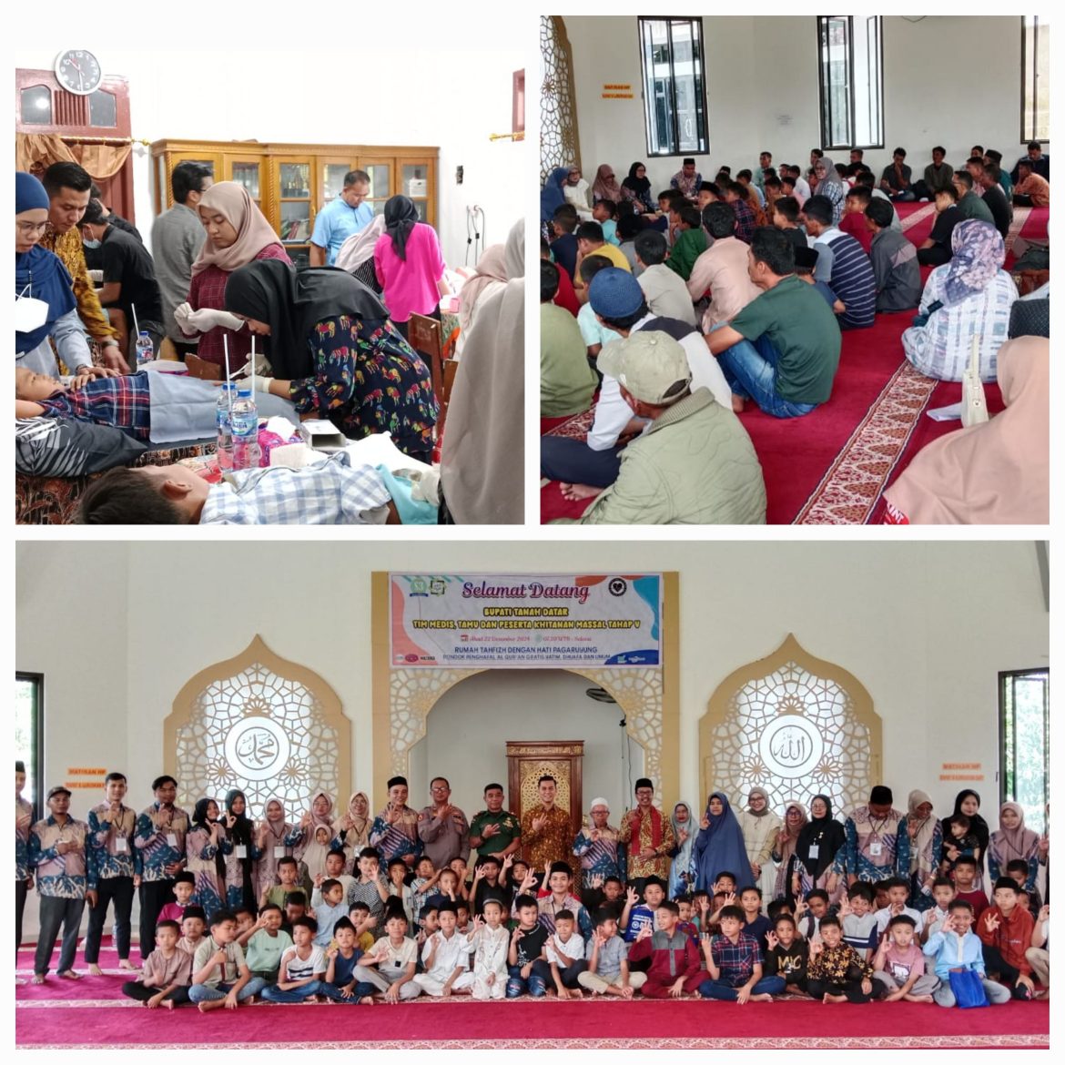 Lakukan Sunat Massal, Bupati Tanah Datar Berikan Aspresiasi Kepada Rumah Tahfizh   Dengan Hati Pagaruyung  Dan Yayasan S3