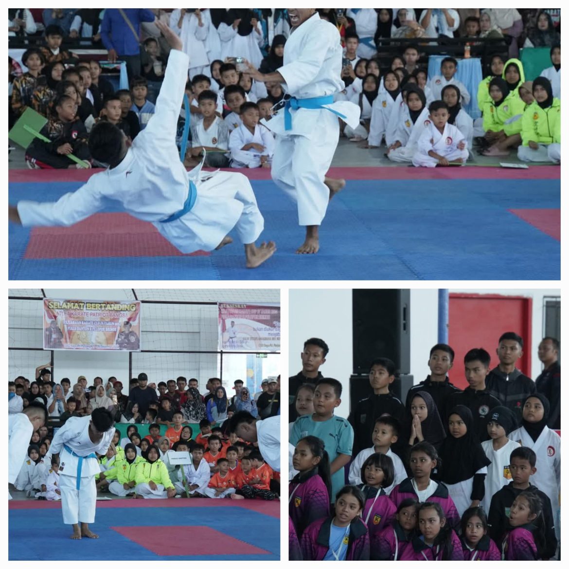 Ratusan Atlit Karate Sumbar, Riau Dan Jambi Ikuti Kejuaraan Piala Batalyon B Pelopor Brimob Padang Panjang