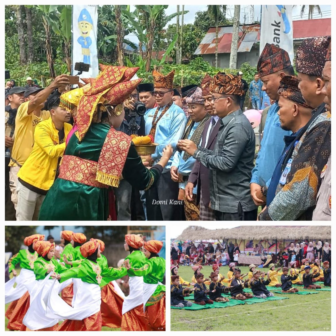 Ribuan Warga Saksikan  Event ” Gajah Pandorong.Manapak di Marapi, Malayok Di Bukik Gadang Salimpaung