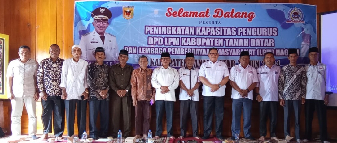 Pengurus DPD LPM Dan LPM Nagari Se Tanah Datar Ikuti Peningkatan Kapasitas Pemberdayaan Masyarakat