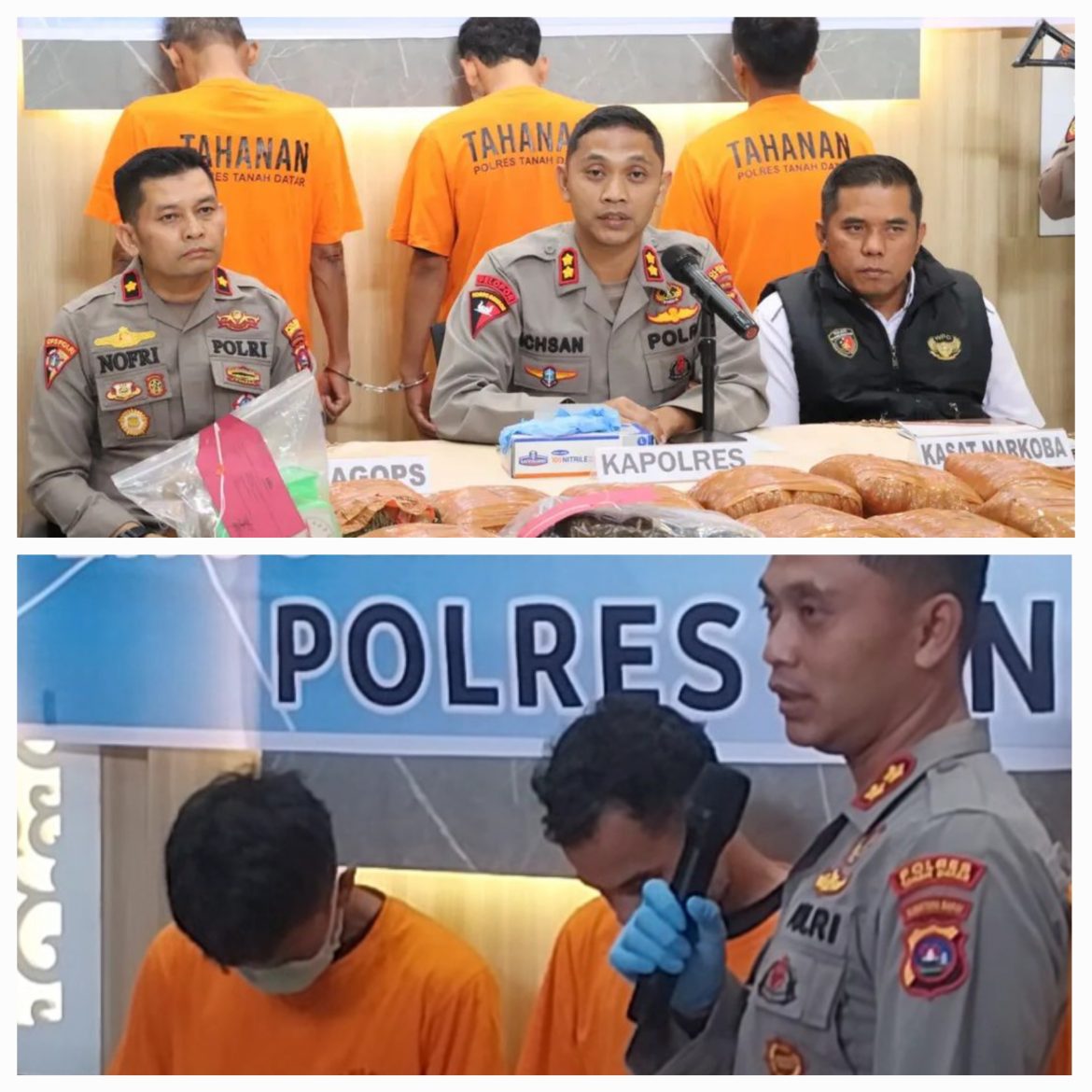 Warga Nagari Balimbing Dan Nagari Batu Basa Dibekuk Tim Satres Narkoba Polres Tanah Datar