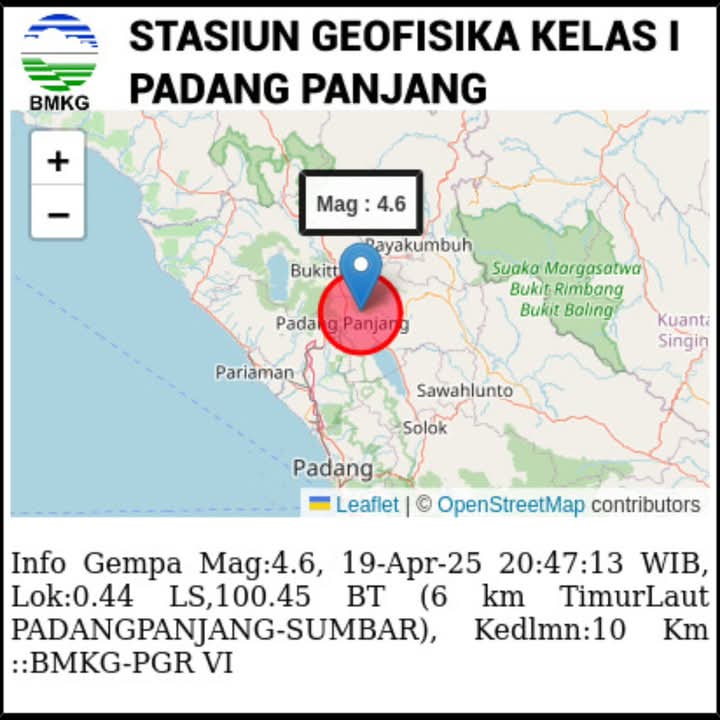 Warga Tanah Hitam Padang Panjang Berhamburan Akibat Kuatnya Goncangan Gempa, Telpon Berdatangan Dari Perantau