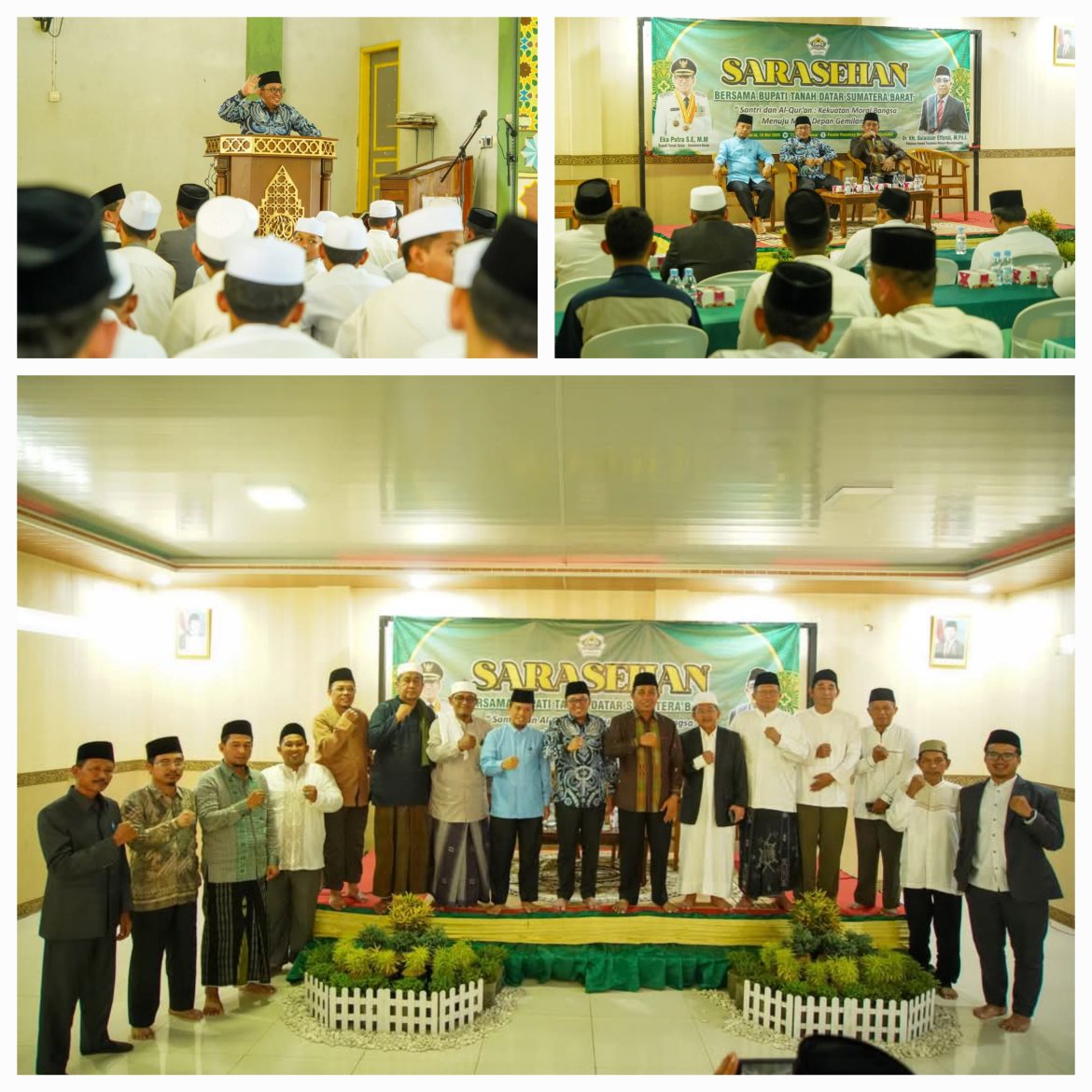 Bupati Tanah Datar Didampingi Kabag Kesra Bersilaturahmi Dengan Para Kiyai Pondok Pesantren Modern Manahijussadat