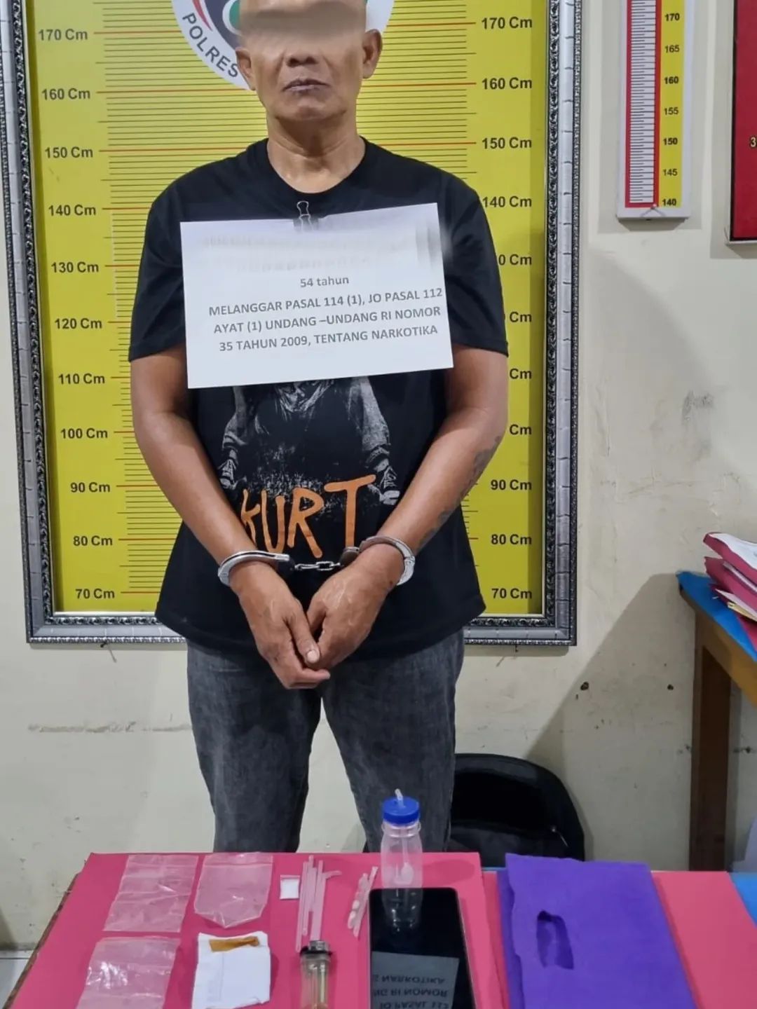 Tim Polres Tanah Datar Bekuk  Terduga Penyalahgunaan Narkotika Di Jorong Jati Lintau Buo