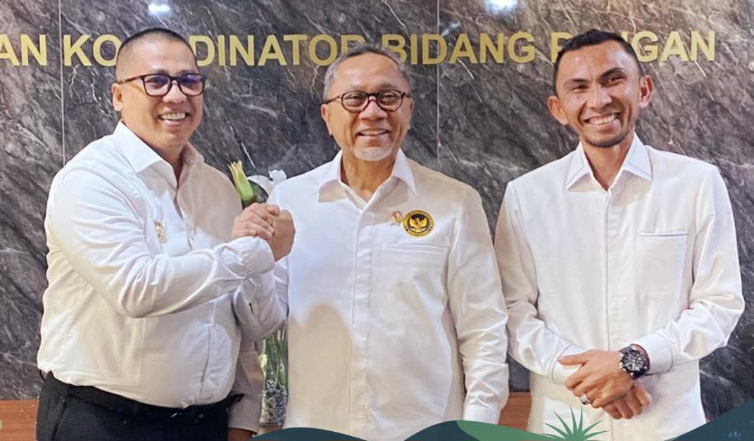 Wali Kota Padang Panjang  Hendri Arnis Dan Wawako Allex Saputra Kunjungi Kemenko Pangan RI