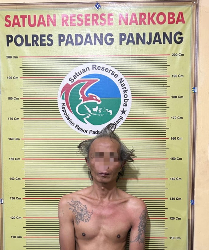 Resedivis, Is Alias Pataik Warga Kelurahan Ganting Dibekuk Tim Polres Padang Panjang Terkait Kasus Narkoba Jenis Sabu