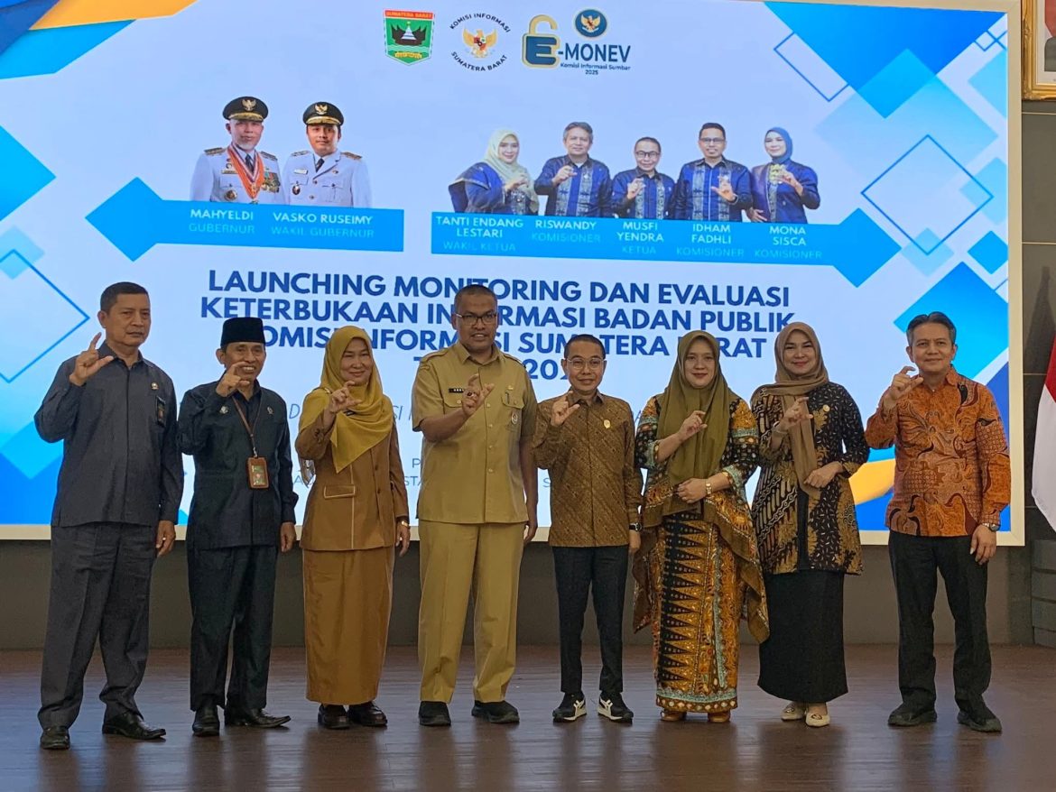 Kominfo Tanah Datar Hadiri Launching Monev Keterbukaan Informasi