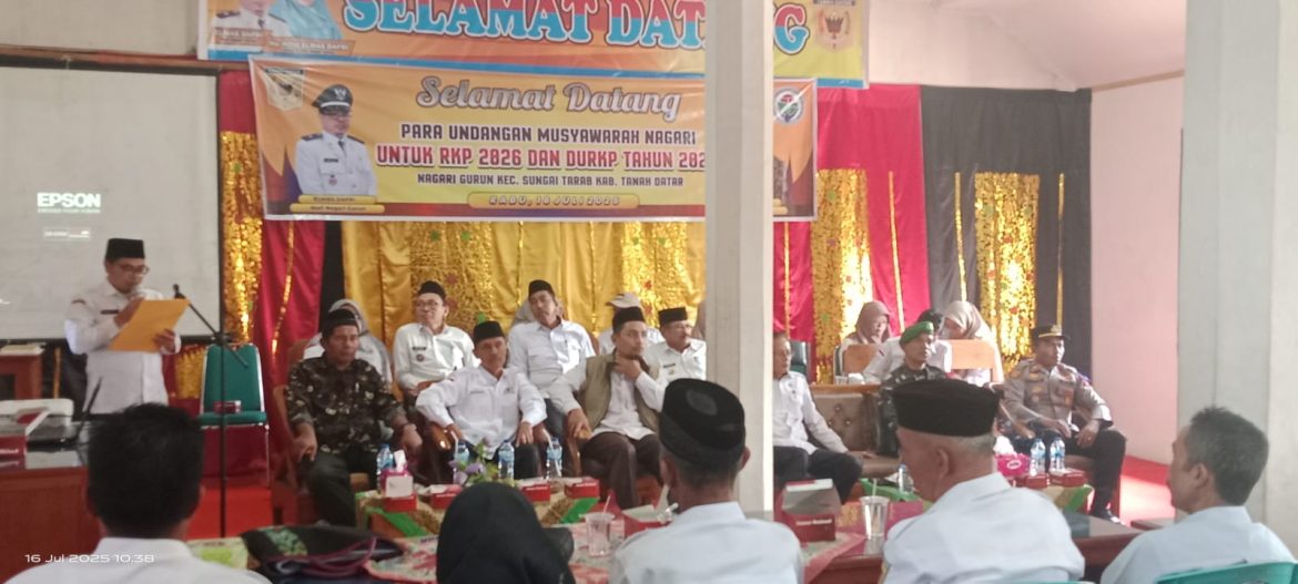 Usulan Tak Semua Bisa Diakomodir, Wali Nagari Gurun Minta Dukungan DPRD dan Pemkab Tanah Datar