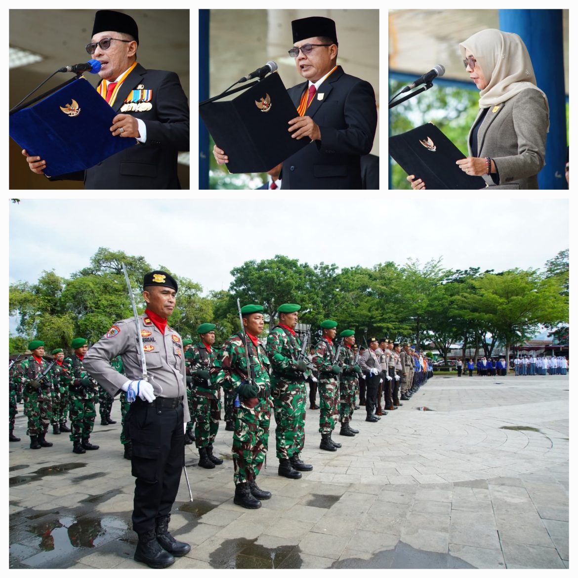 Inspektur Upacara Bupati Tanah Datar, Peringatan Hari Kesaktian Pancasila Di Tanah Datar Berlangsung Khitmat