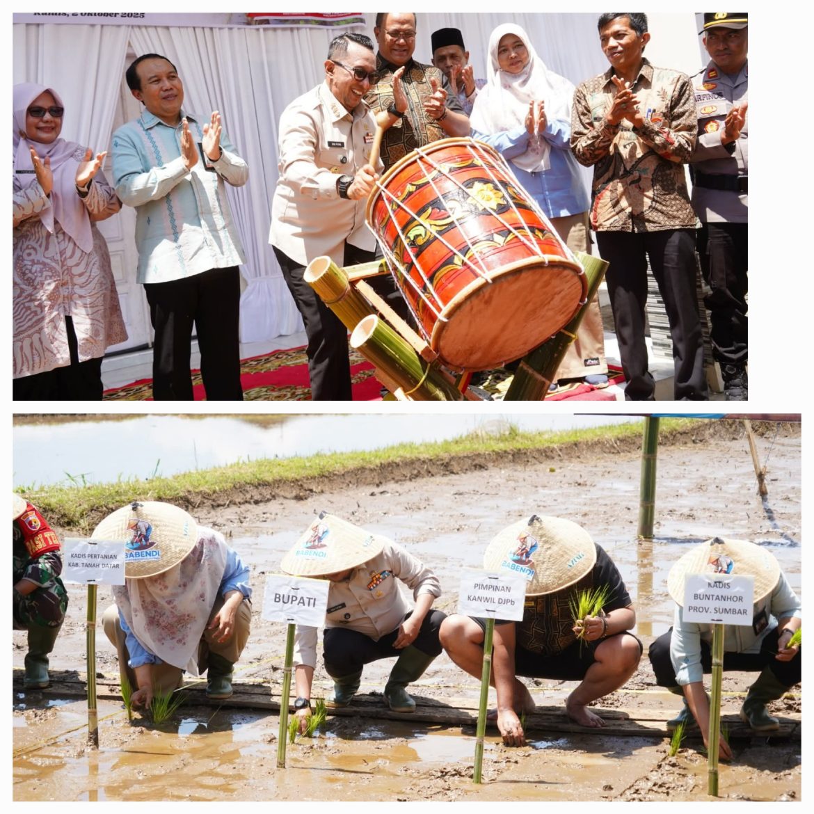 Ringankan Beban Petani, Bupati Eka Putra Launching Progul “Babendi” Di Sungai Tarab