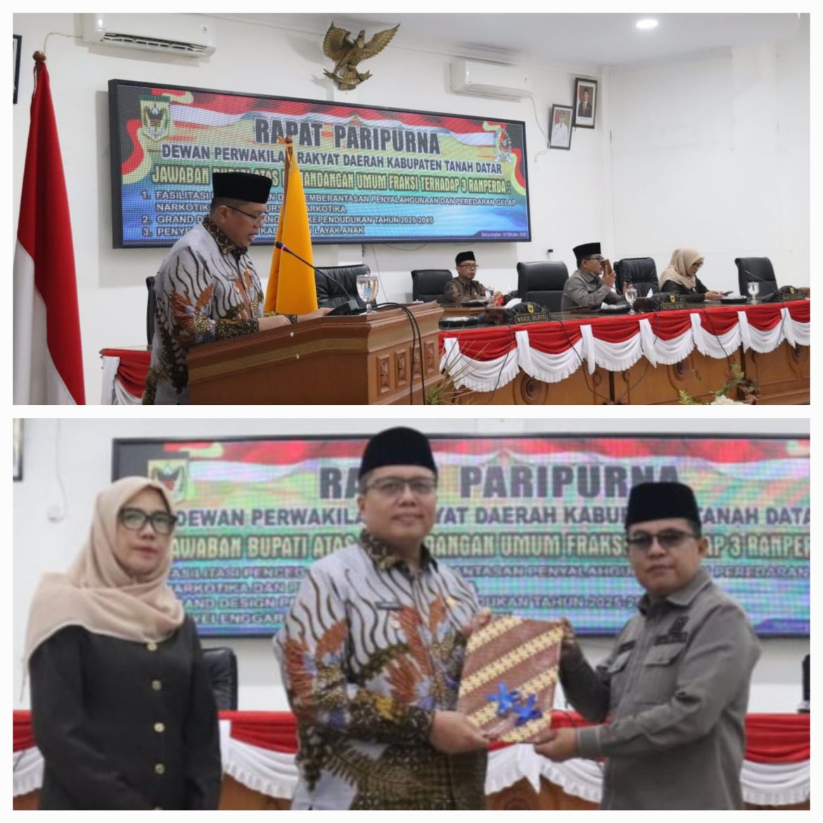 Wakil Bupati Ahmad Fadly Apresiasi Pandangan Fraksi DPRD dalam Pembahasan Tiga Ranperda