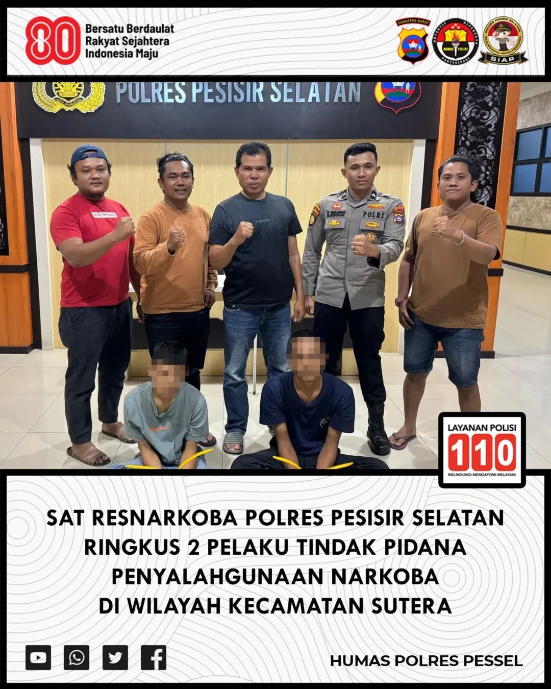 Dua Mahasiswa Di Kecamatan Sutera  Dibekuk oleh Tim Satresnarkoba Polres Pesisir Selatan