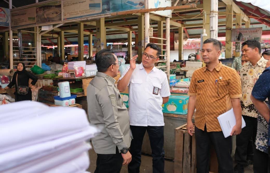Pemkab Tanah Datar Dan Kementerian PU Mantapkan Rencana Revitalisasi Pasar Serikat C Batusangkar